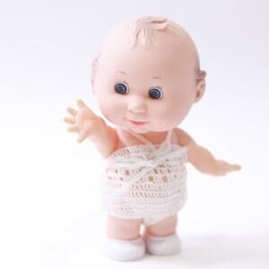 Vintage, Baby Doll, Kewpie Style, Poseable Arms, Retro Toy, ~ 250910-WH 1350